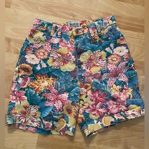 Vintage Sasson tropical denim woman’s shorts size 12